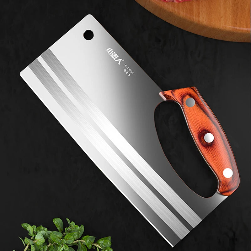 Chinese Style Stainless Steel Kitchen Cut Vegetable Knife Chef Special Super Sharp Ladies Slicing Duck Meat Cooked Food Knives