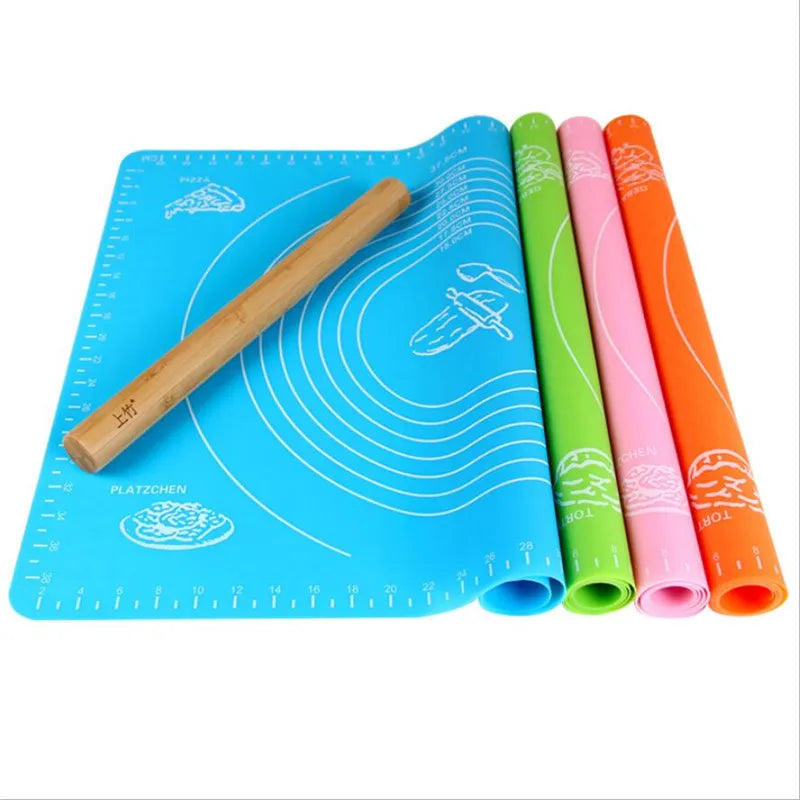 Kitchen Accessories Silicone Baking Mats Sheet Pizza Dough Non-Stick Maker Holder Pastry Cooking Tools Kitchen Utensils Gadget