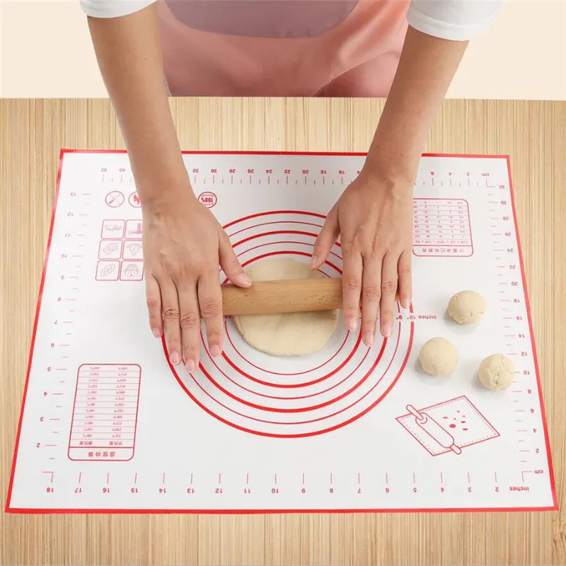 Kitchen Accessories Silicone Baking Mats Sheet Pizza Dough Non-Stick Maker Holder Pastry Cooking Tools Kitchen Utensils Gadget