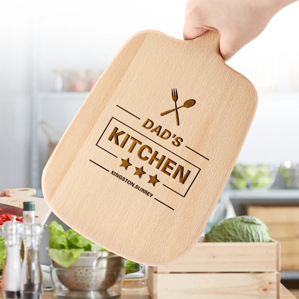 Personalized Engraved Cutting Board Housewarming Chopping Board Kitchen Gifts Decor for Anniversary