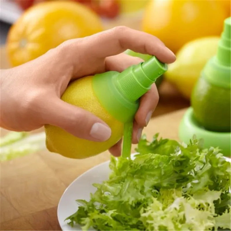 Lemon Citrus Sprayer Holder Plate Screw Lock and Pump Top 3 Piece Kitchen Cooking Tool 8CM/10.5CM