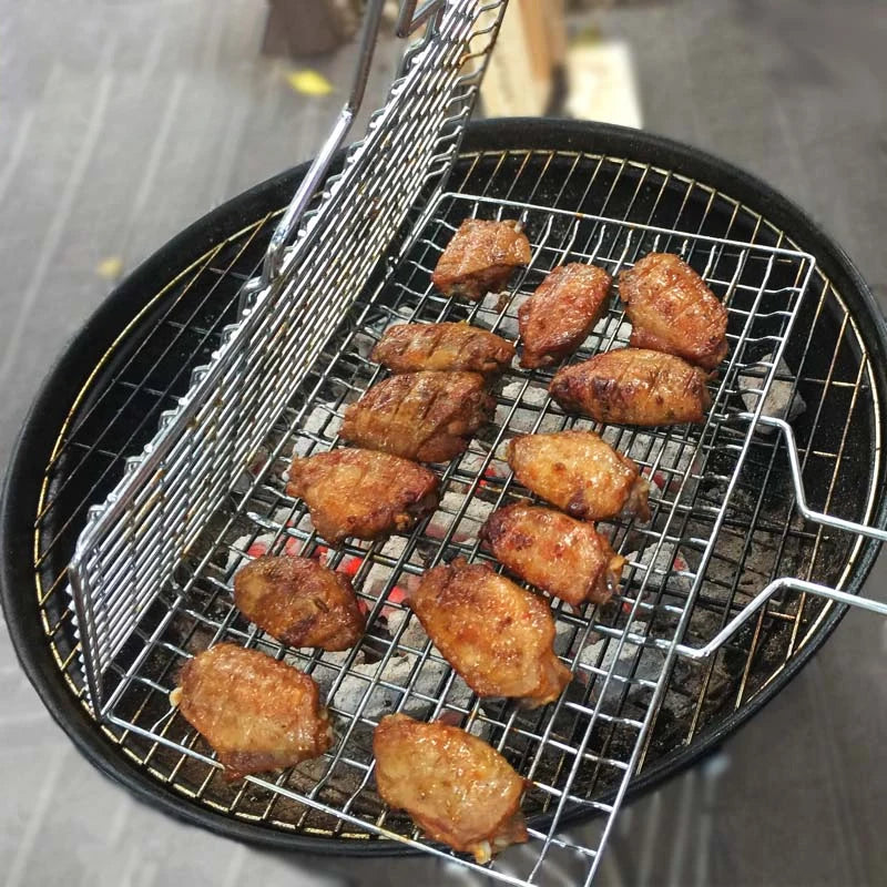 Cookware BBQ Non-Stick Grilling Basket Grill Mesh Mat Meat Vegetable Steak Picnic Party Barbecue Tool Heat Resistant Grill Sheet