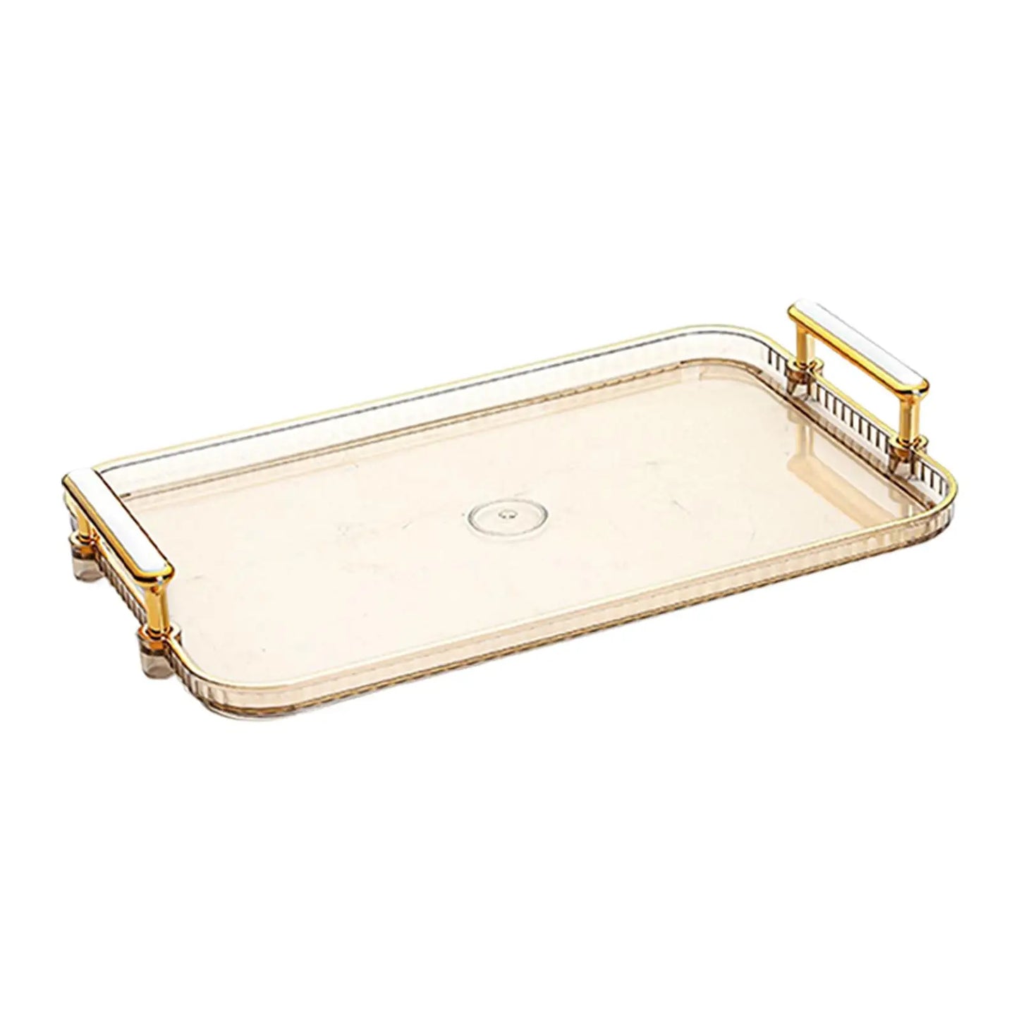 Serving Tray with Handle Fruit Plate Tray Modern Multifunctional Non Slip Snacks