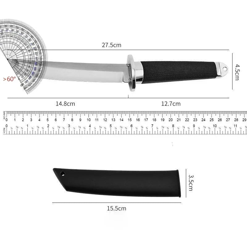 Exquisite katana style kitchen knife, sharp versatile fruit knife, fixed blade cutting meat and vegetable utensils,kitchen lools