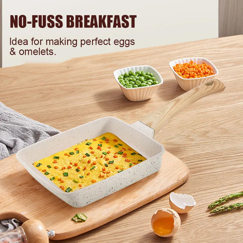 Japanese Omelette Pan Nonstick Tamagoyaki Fry Egg Pan Rectangle Small Frying Pan Omelette Maker Korean Japanese Kitchen Gadgets