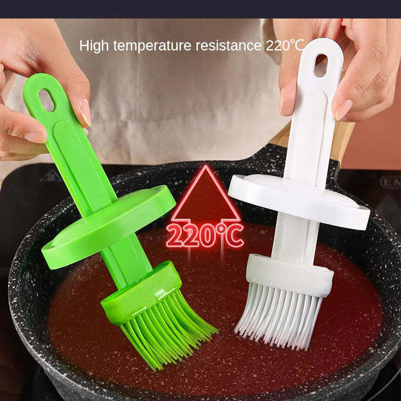 Zackoo Cookware Bbq 2 in 1 Oil Brush Bottle Grillcuisine Accessoire High Temperature Resistance Outdoor Utensilios Para Barbacoa