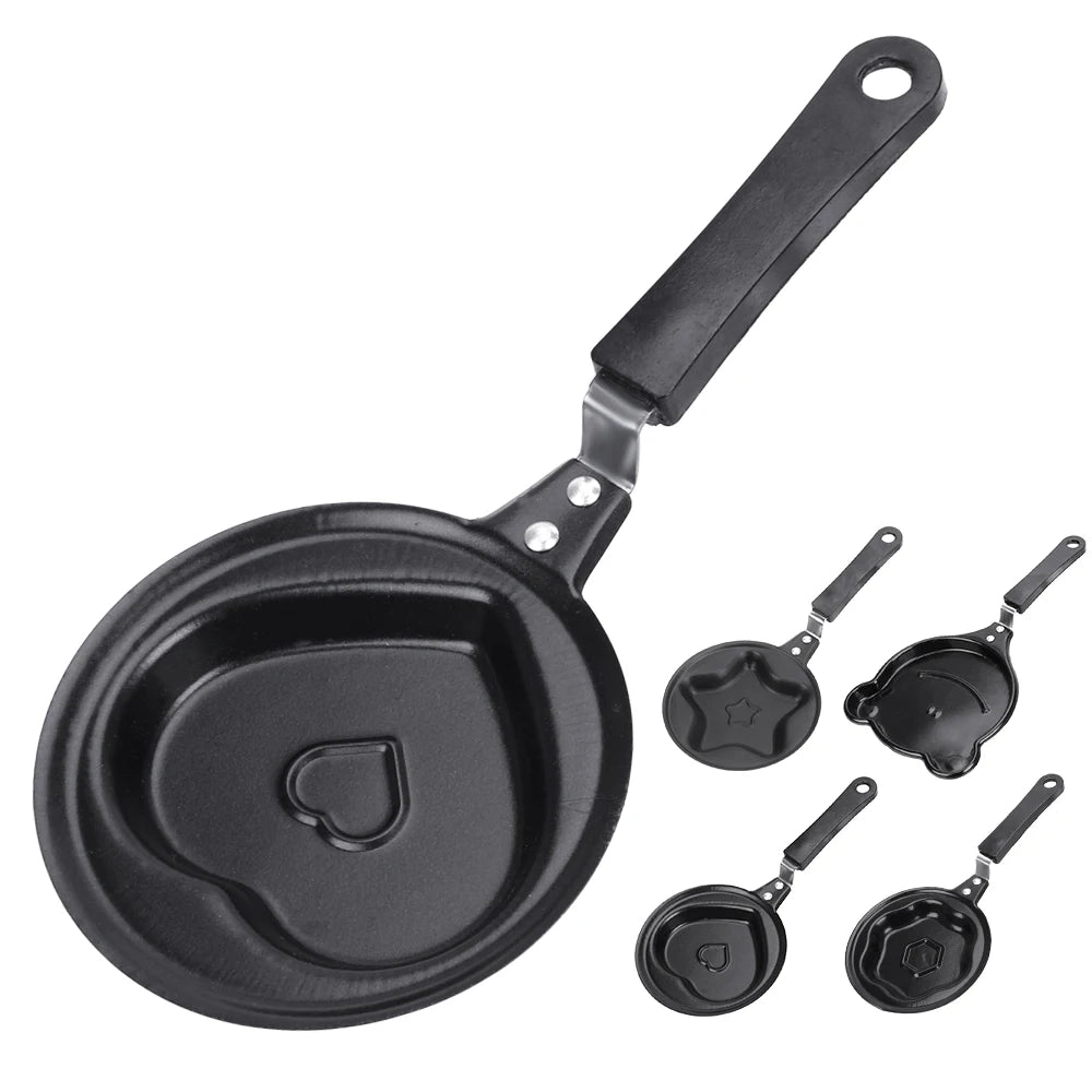 Cooking Tool Non-Stick Frying Pan Pancake Maker Egg Mold Pan Flip Omelette Mold Breakfast Egg Frying Pot Mini