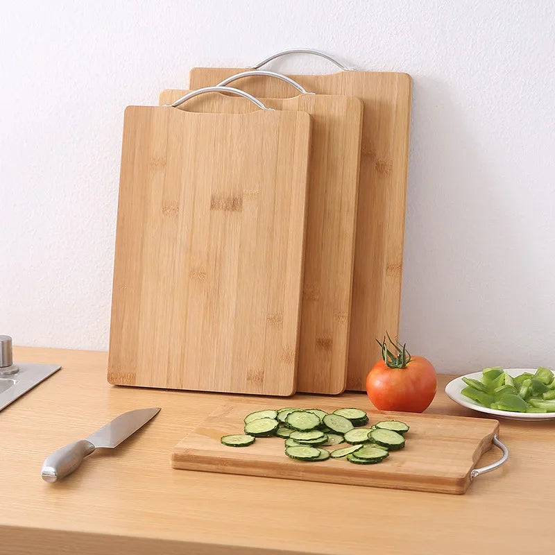 Kitchen bamboo cutting board large rectangular cutting board thickened solid wood cutting board fruit cutting board