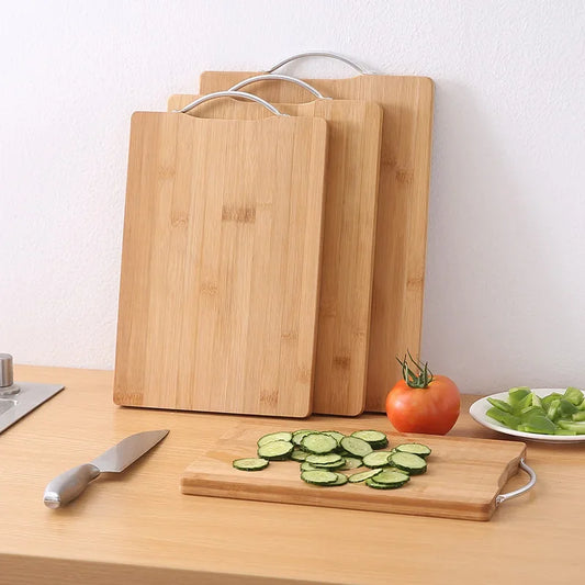 Kitchen bamboo cutting board large rectangular cutting board thickened solid wood cutting board fruit cutting board