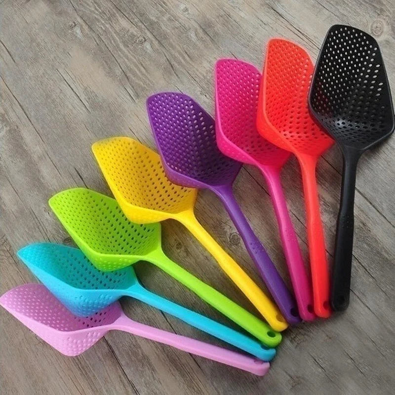 Creative Cooking Shovels Food Strainer Scoop Nylon Spoon Drain Gadgets Large Colander Soup Filter Household Kitchen Accessories