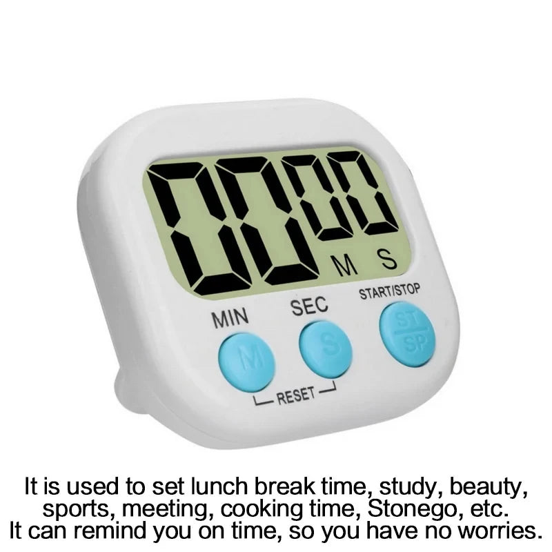 1PC LCD Digital Kitchen Timer Magnetic Cooking Large Count Down Up Clear Loud Alarm Stonego Home Kitchen Accessories