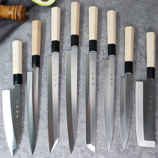 Japanese Sashimi Knife kitchen Meat Cleaver Professional Salmon Sushi Slicing Knife Raw Knife Tainless Steel Fish Slicing Knife