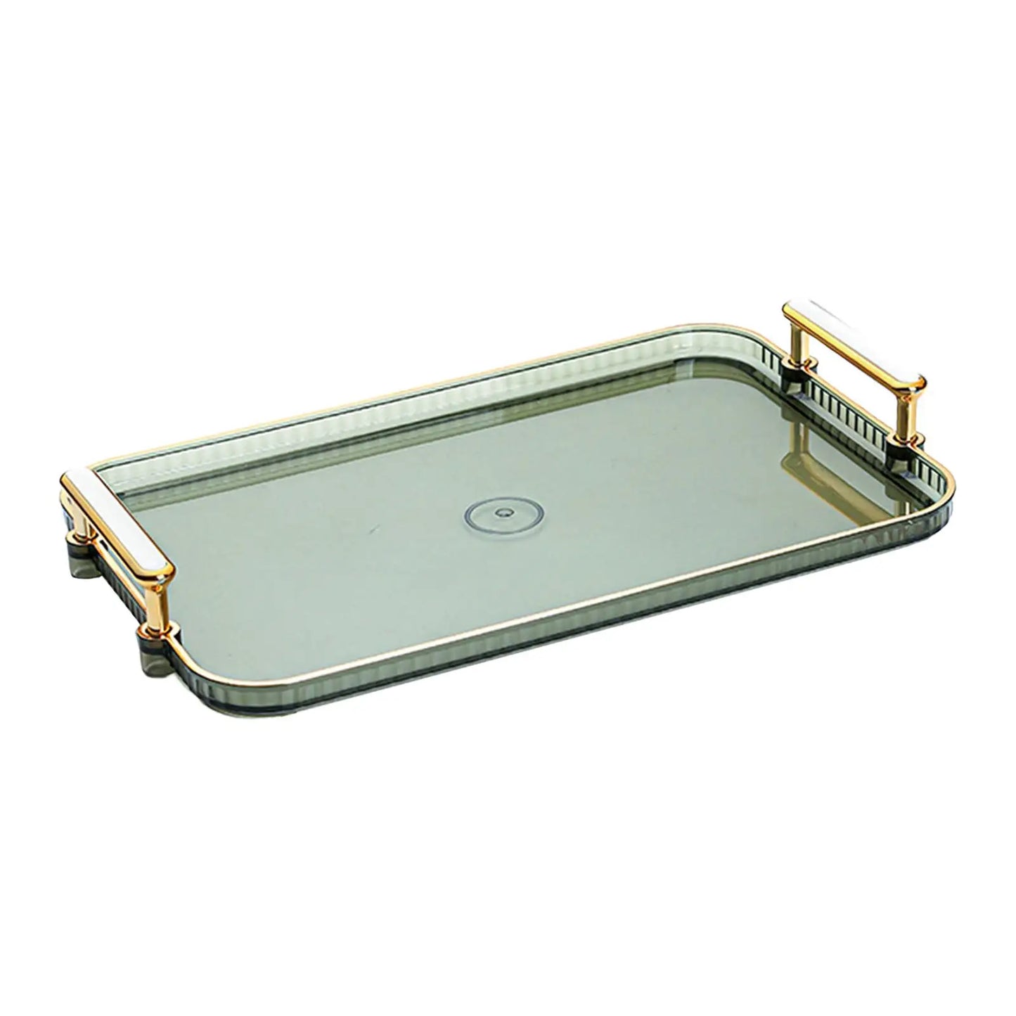 Serving Tray with Handle Fruit Plate Tray Modern Multifunctional Non Slip Snacks