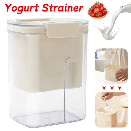 Yogurt Strainer Yogurt Whey Separator Reusable Food Strainer Yogurt Maker Filter For Soy Milk Juice Tea Cheese Kitchen Gadgets