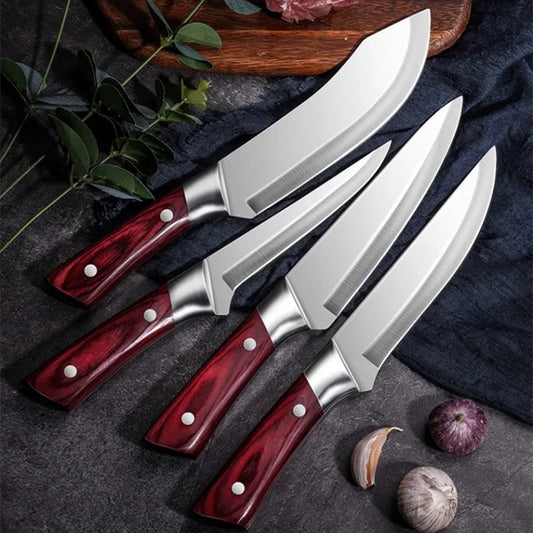 Stainless Steel Chef Knife Cooking Knives Professional Kitchen Knives Boning Knife Meat Cleaver Fruit Knife Kitchen Supplies