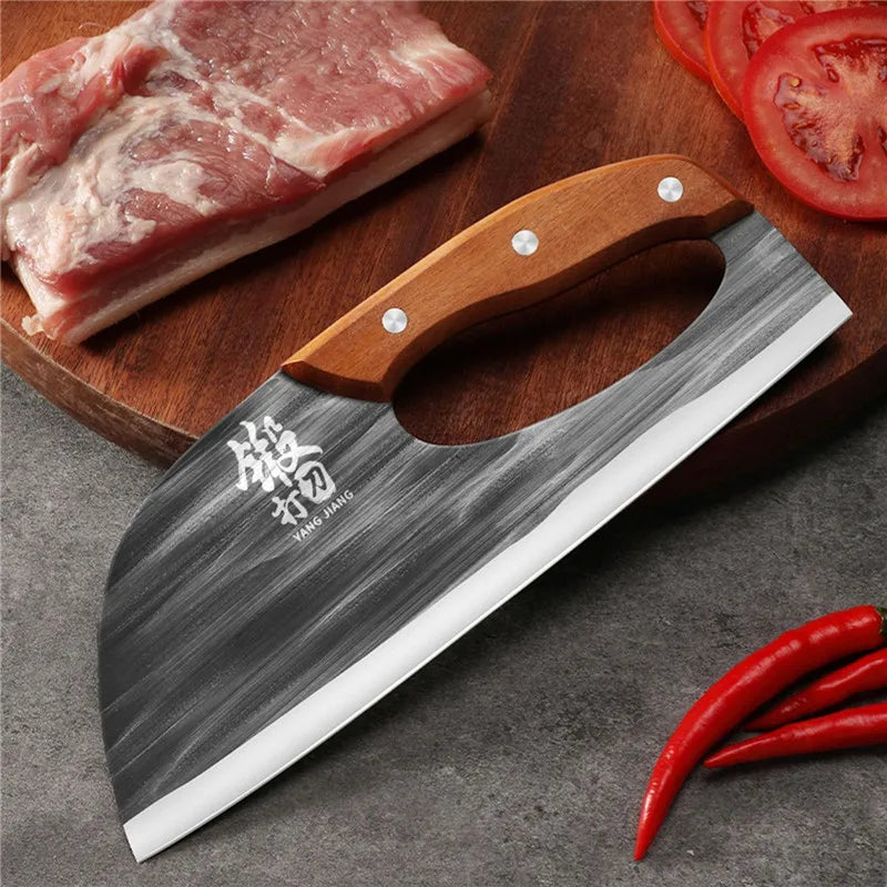 Labor-saving Kitchen Knife  Chinese Stainless Steel Knife Cutting Meat Sharp Ladies Slicing Vegetable Fruit Cooked Food Knives