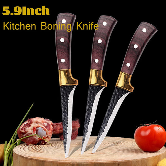 Stainless Steel Professional Boning Knife Meat Cleaver for Kitchen Knife Fruit Slicing Butcher Knife Handmade Chef Knife Cooking