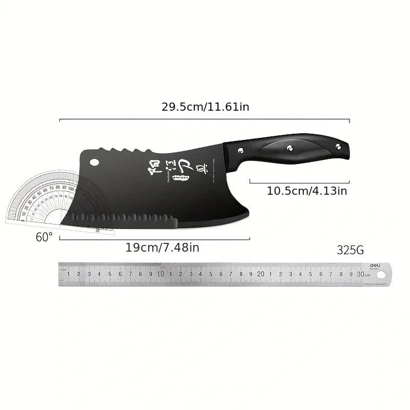 PLYS Bone Chopping Knife Stainless Steel Front Slicing Back Chopping Multi-purpose Kitchen Knife Chef Special Meat Cleaver