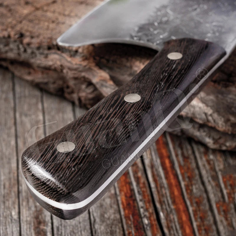 Handmade Forged Kitchen Knife Chef Knife High-carbon Bone Chopper Traditional Butcher Cleaver Slicing Knife Cooking Tools