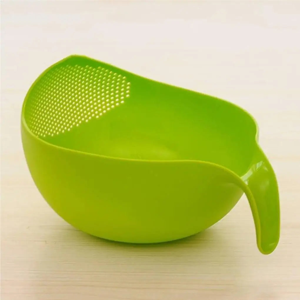 New Portable Food Grade Plastic Rice Beans Peas Washing Filter Strainer Basket Sieve Drainer Cleaning Gadget Kitchen Accessories