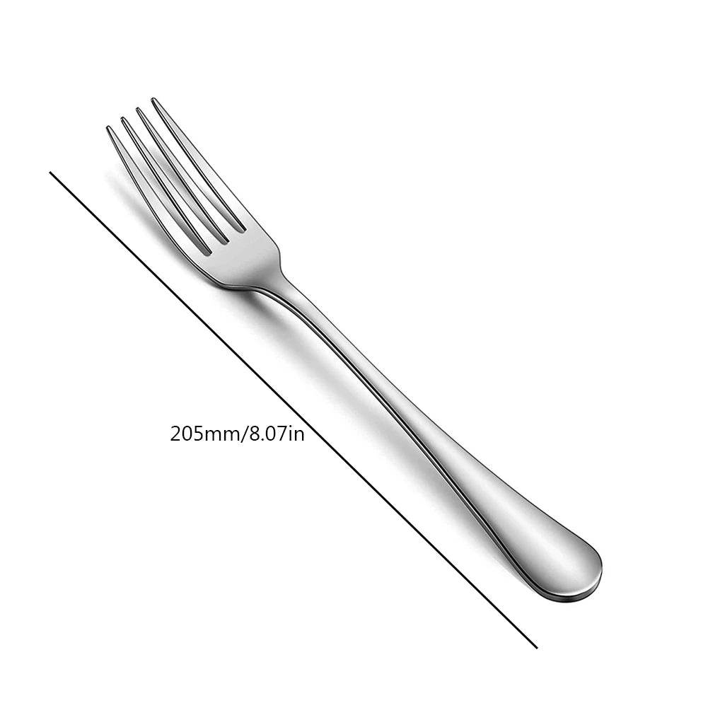 4/8/12PCS Stainless Steel Forks Flatware Dinner Salad Forks Fine Flatware Fruit Forks for Home Kitchen Restaurant Office School