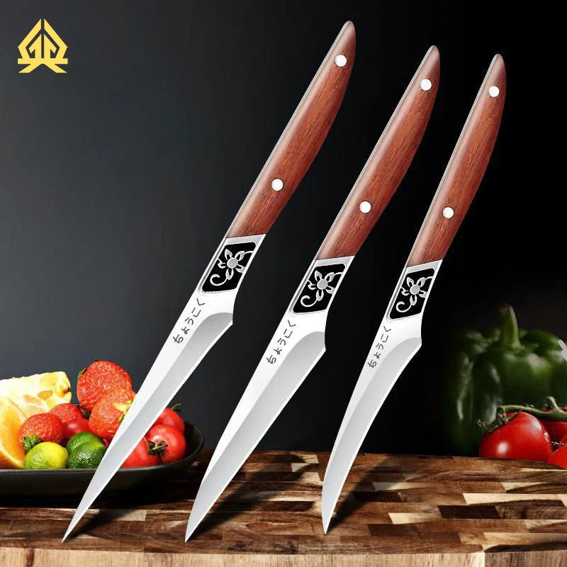 XTL Stainless steel carving knife, chef fruit carving tool set, food and vegetable small carving knife