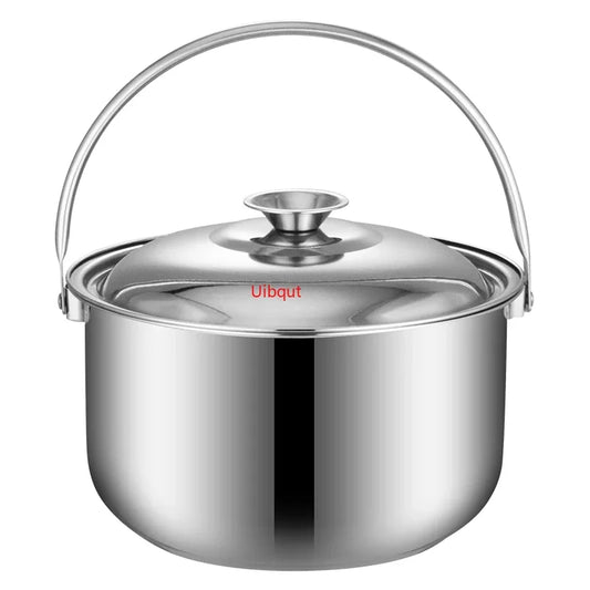 Pot Soup Cooking Steel Stainless Stew Bowl Bowls Stockpot Kitchen Cookware Pan Metal Handleramen pots and pans cookware set