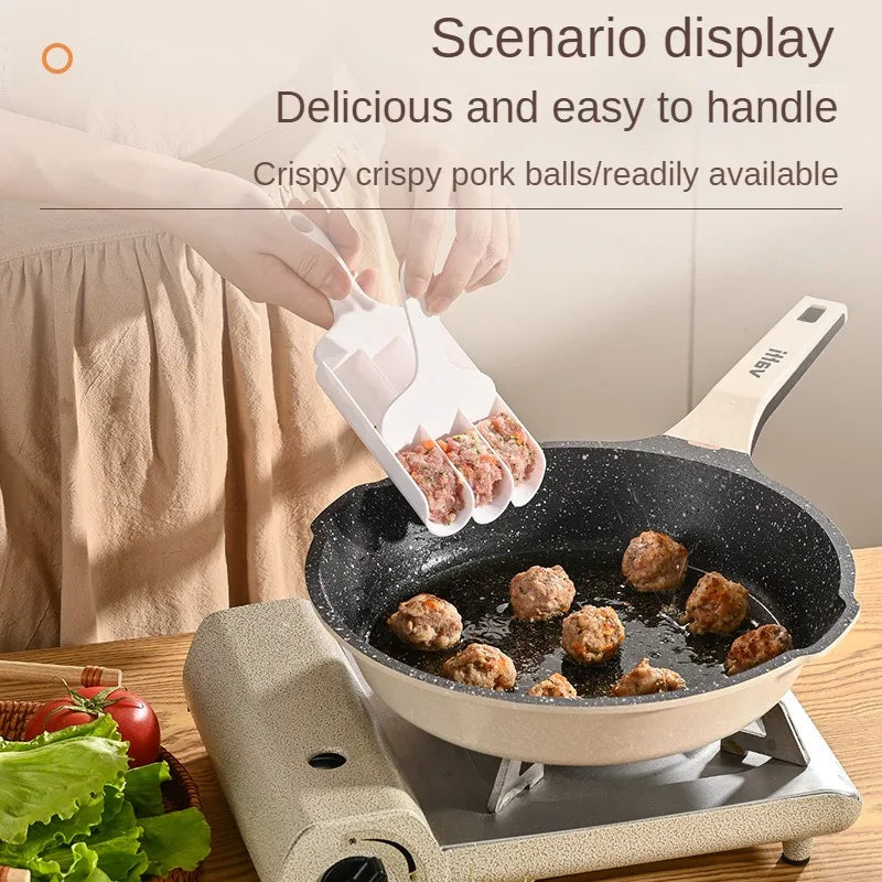 Meatball Maker Cooking Homemade Tool Mold Round Fish Beaf Rice Ball Making Device Barbecue Hot Pot Bean Curd Kitchen Gadgets