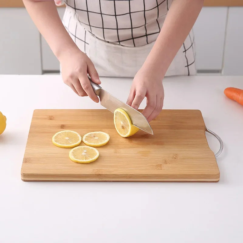 Kitchen bamboo cutting board large rectangular cutting board thickened solid wood cutting board fruit cutting board