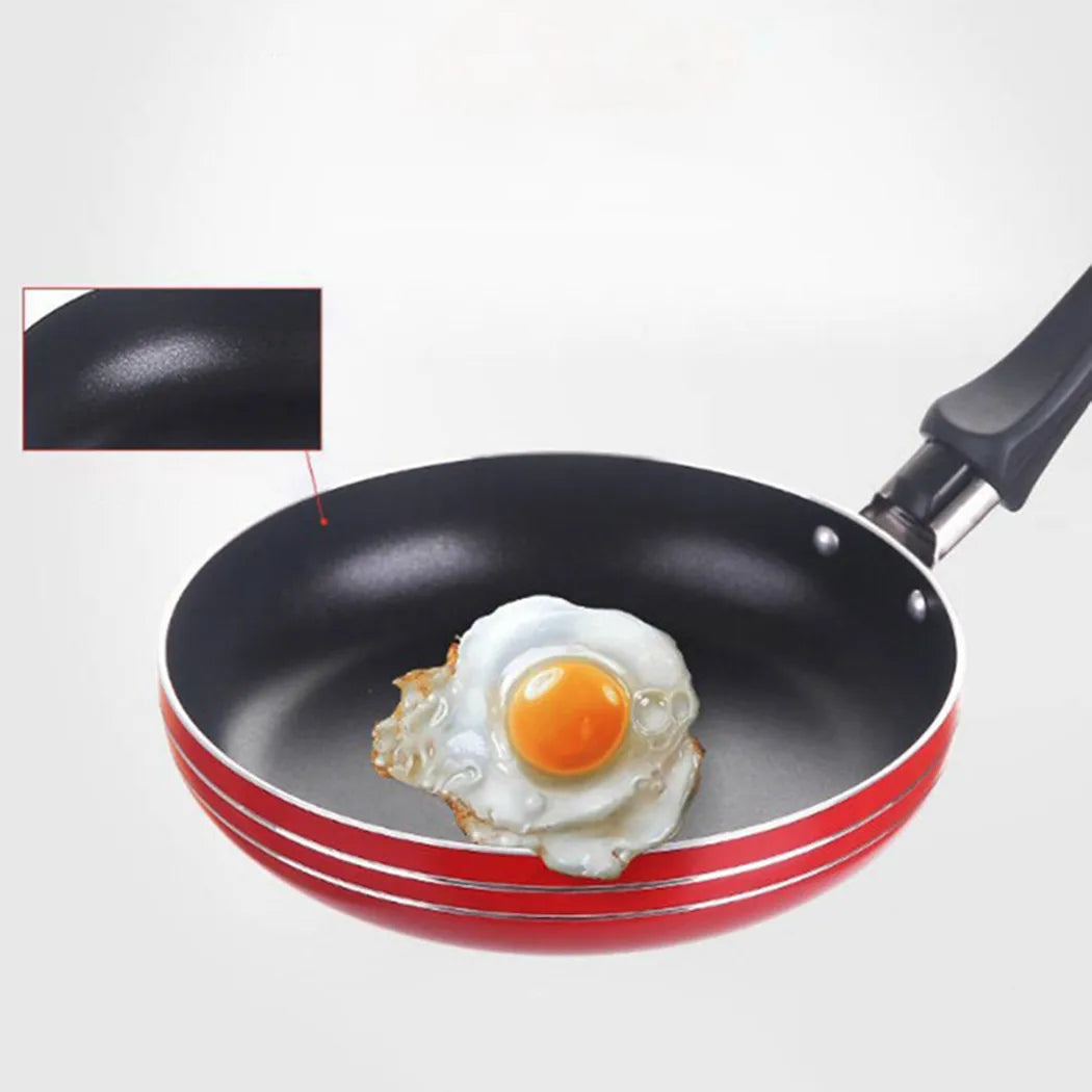 12/14/16cm Mini Frying Pan Non-Stick Stainless Steel Breakfast Egg Frying Pot Pancake Maker Kitchen Saucepan