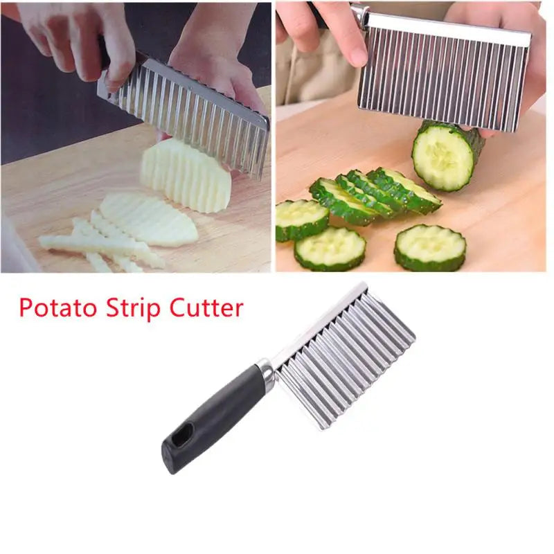 Kitchen Slicer Potato Onion Cutter Knife Fries Corrugated Gadgets Tools Supplies Food ProcessorsThings The Home Accessories