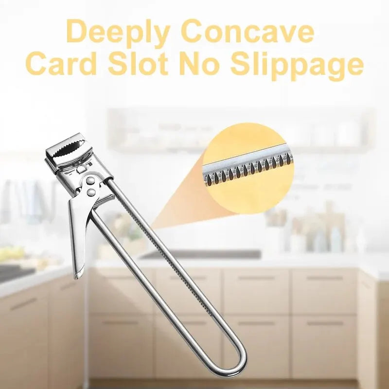 New Non-slip Stainless Steel Can Opener Adjustable Bottle Opener