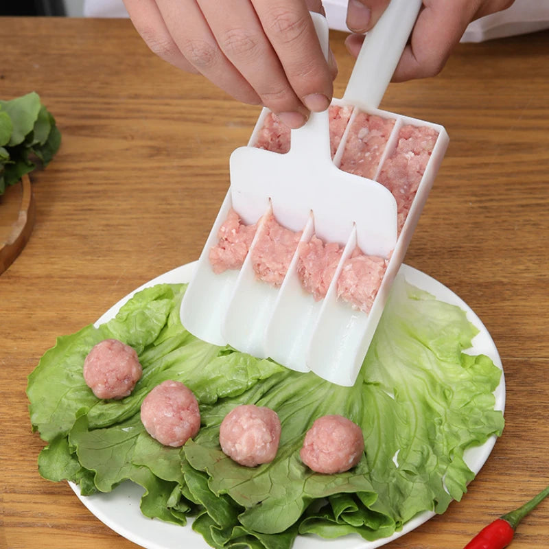 Meatball Maker Cooking Homemade Tool Mold Round Fish Beaf Rice Ball Making Device Barbecue Hot Pot Bean Curd Kitchen Gadgets