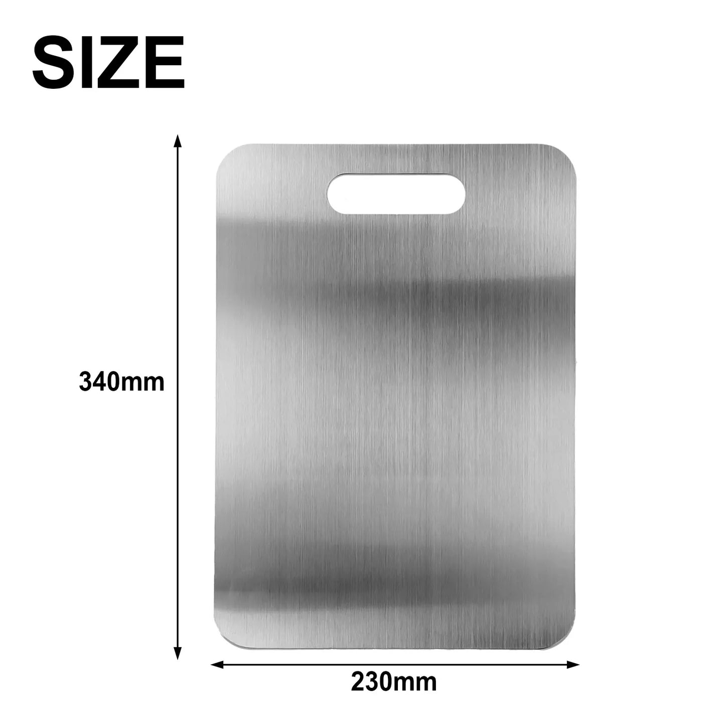 Kitchen Multi-Function Stainless Steel Heavy Duty Cutting Board Rectangular Chopping Board For Home Kitchen Kneading Dough