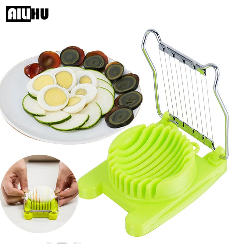 Kitchen Accessories Egg Slicer Chopper Stainless Steel Fruit Salad Cutter Egg Tools Manual Food Processors Kitchen Gadget ALI426