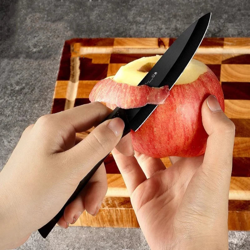 Ceramic knife cleaver household fruit knife sharp meat cleaver auxiliary food chopping board knife set kitchen TB9195