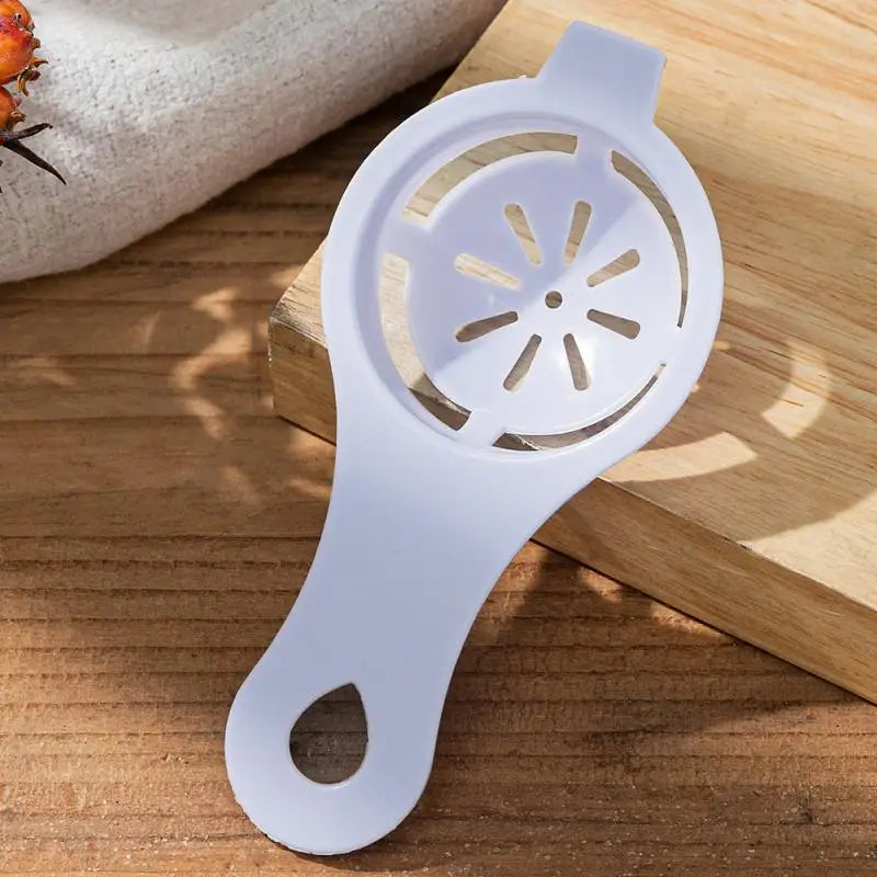 Egg Yolk Separator Egg Divider White Plastic Convenient Household Eggs Tool Egg Filter Cooking Baking Tool Kitchen Accessories