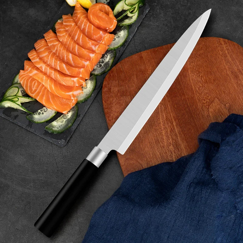 Sushi Knife Salmon Fish Filleting Japanese Chef Knife Stainless Steel Vegetables Slice Meat Cleaver Kitchen Knife