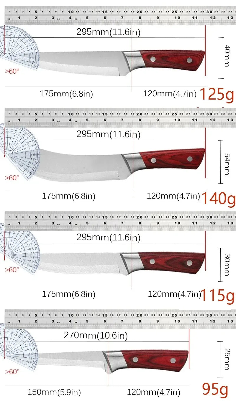 Stainless Steel Chef Knife Cooking Knives Professional Kitchen Knives Boning Knife Meat Cleaver Fruit Knife Kitchen Supplies