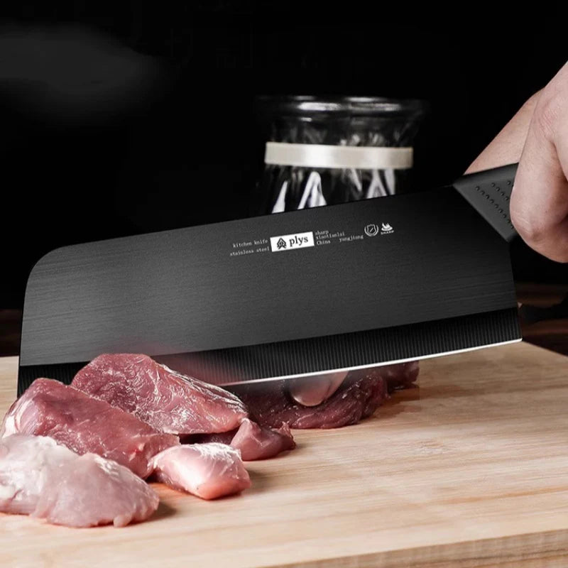 Ceramic knife cleaver household fruit knife sharp meat cleaver auxiliary food chopping board knife set kitchen TB9195