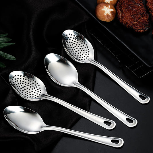 304 Stainless Steel Strainer Spoon Colander Ladle Filter Strainer Food Skimmer Useful Things For Kitchen Gadgets Kitchenware