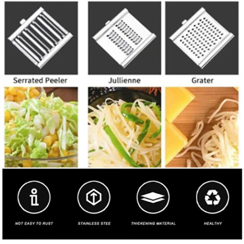 Multifunctional Grater Stainless Steel Manual Vegetable Slicer Shredder Cutter With Handle Food Processors Kitchen Gadgets