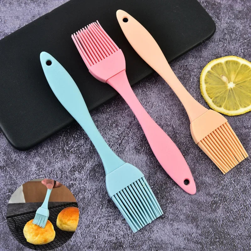 Silicone Oil Brush Barbecue Basting Brush Seasoning Sauce Cake Bread Butter Egg Heat Resistant Home Kitchen Baking Cooking Tools