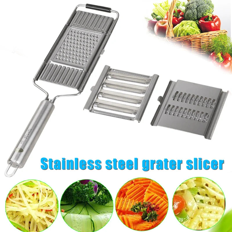 Multifunctional Grater Stainless Steel Manual Vegetable Slicer Shredder Cutter With Handle Food Processors Kitchen Gadgets