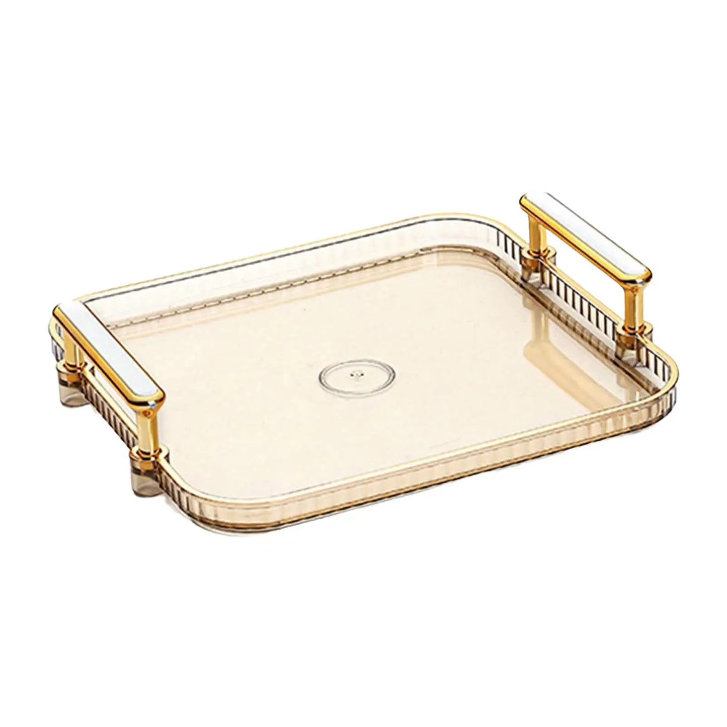 Serving Tray with Handle Fruit Plate Tray Modern Multifunctional Non Slip Snacks