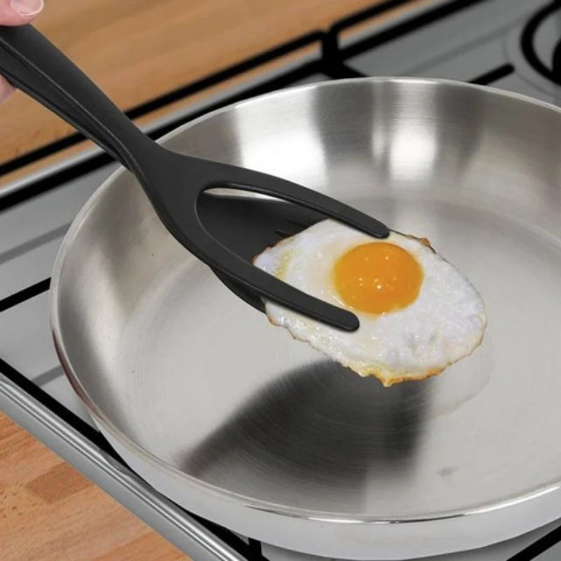 2 in 1 Food Clip Frying Spatula Bread Folder Pan Pancake Spatula Fried Egg Toast With Spatula Kitchen Gadgets And Accessories