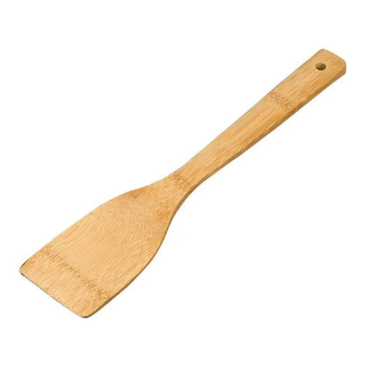 Bamboo Spatula Natural Bamboo Wood Kitchen Spatula Spoon Holder Cooking Utensils Dinner Food Wok Shovel Kitchen Accessories