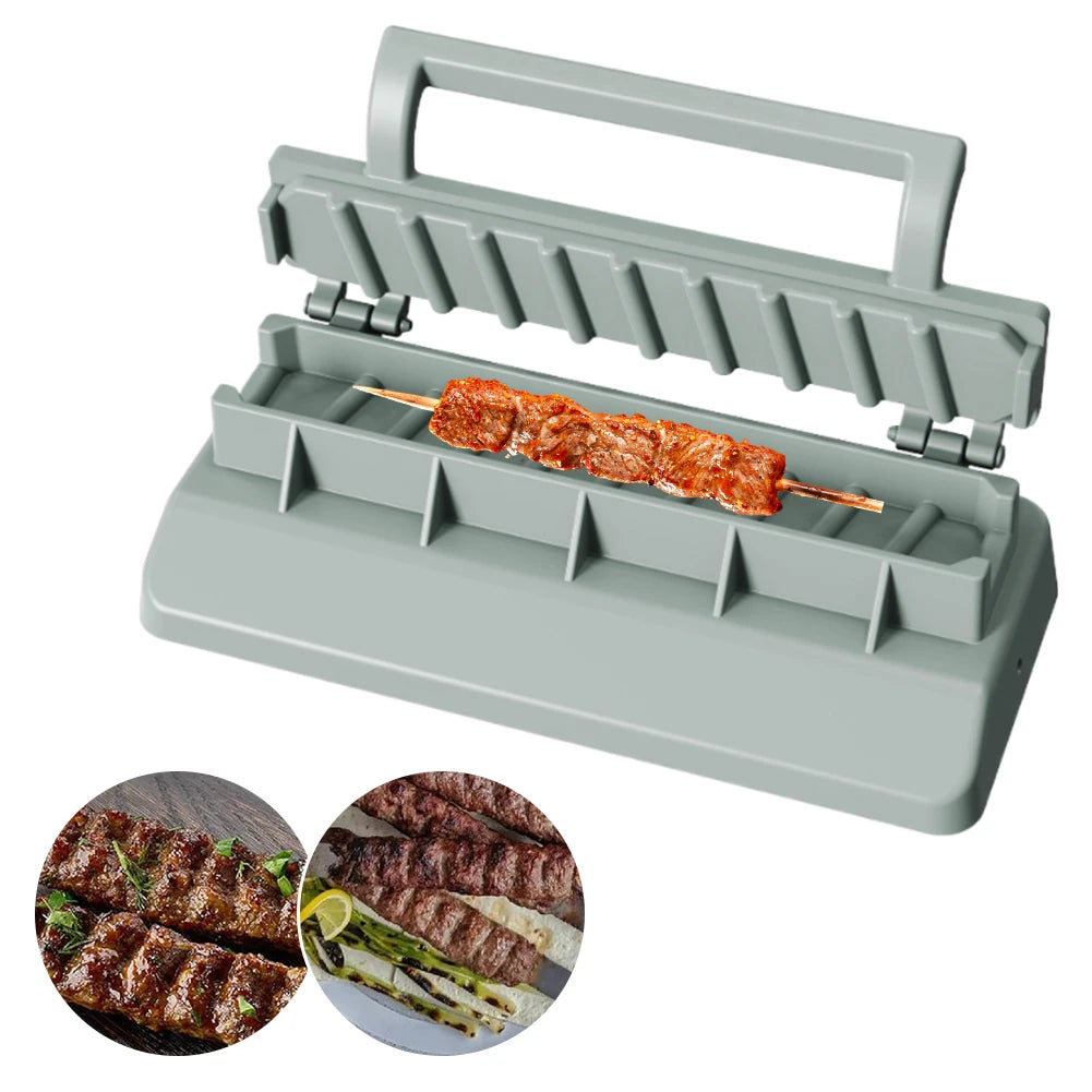 Turkey Kebab Maker Portable Manual Kitchen Accessories Barbecue Skewer Tool Cookware Reusable Barbecue Mold Corn Fish BBQ Tool