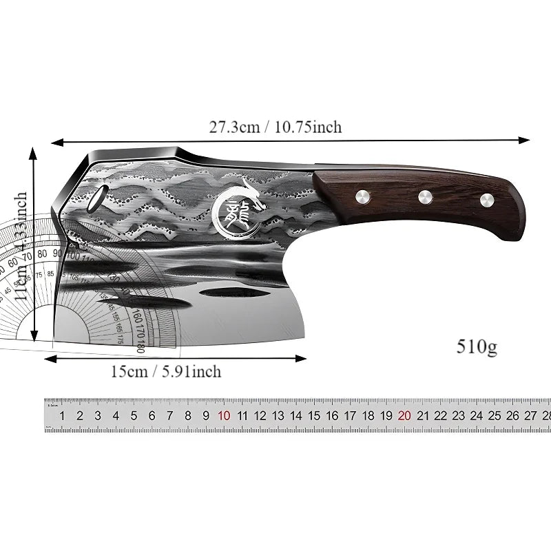 Household bone chopping knife, chopping knife, chopping knife, thickened and weighted, high hardness