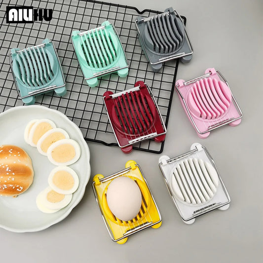 Kitchen Accessories Egg Slicer Chopper Stainless Steel Fruit Salad Cutter Egg Tools Manual Food Processors Kitchen Gadget ALI426